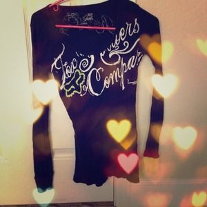 Fox ribbed long sleeve