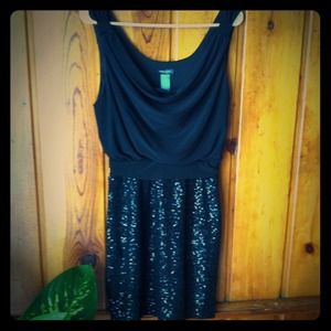 Black sequin dress