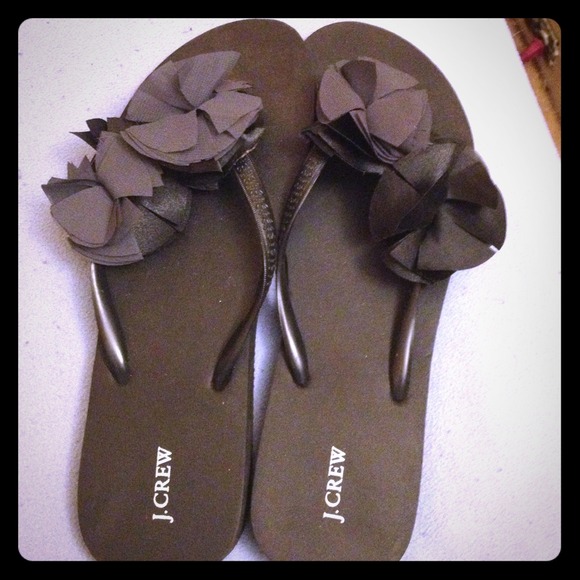 J crew flip flops brand new