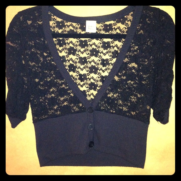 Black lace cardigan - Picture 1 of 2