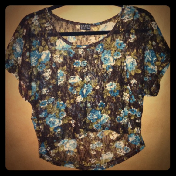Sheer floral top - Picture 1 of 1