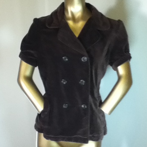 Brown blazer top