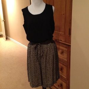 Black and Tan beautifully designed skort