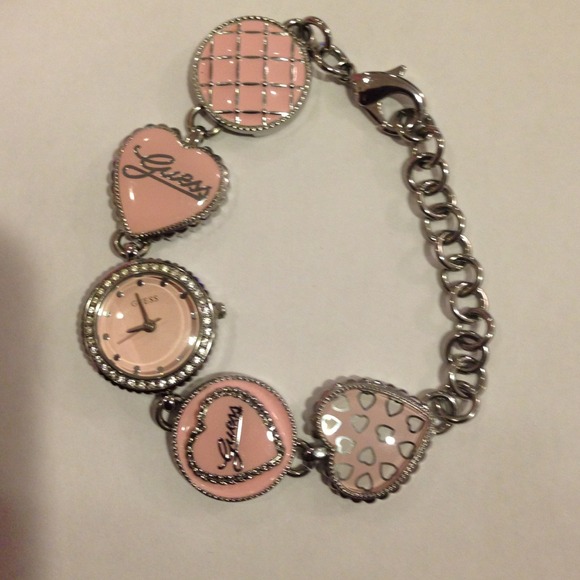Guess Jewelry - "Authentic"-Guess Diamond (cz) Chain Watch