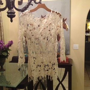 Cream Lace top