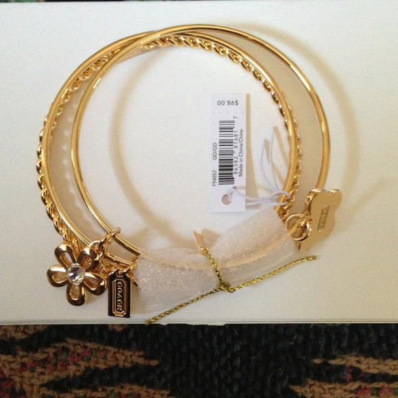 Authentic Coach Rope Bangle Set