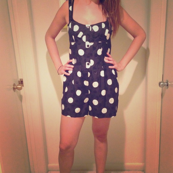 Marc by Marc Jacobs silk polka dot romper