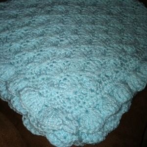 Hand crochet baby blanket