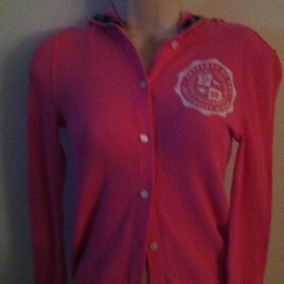 Vs pink thermal hoodie & coach holder
