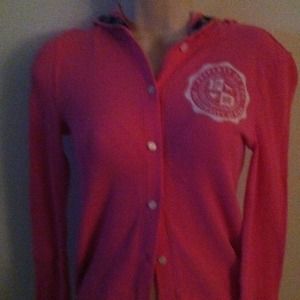Vs pink thermal hoodie & coach holder