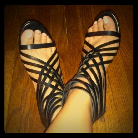 Gladiator Chic Ash .5 Wedge Sandals
