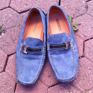 Light blue men's loafers