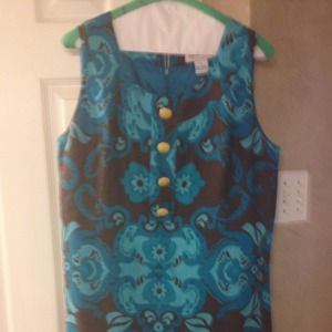 Pretty linen dress with lining