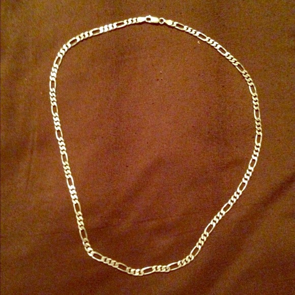 Sterling silver figaro chain