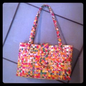 Handmade Woven Purse Tote