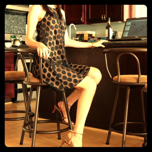 Cute polka dot cocktail dress