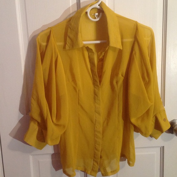 YELLOW CLUB WEAR TOP