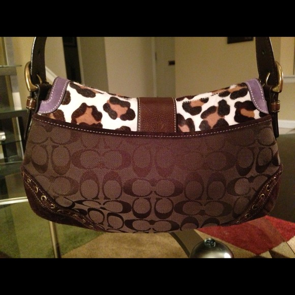*SOLD* Authentic Coach Suede & Ponyhair Hobo - Picture 3 of 4