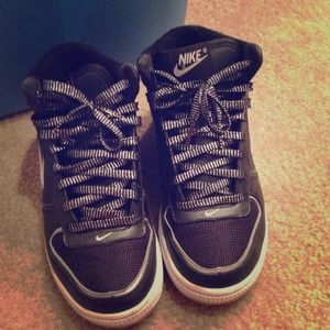 NIKES WITH SPARKLE LACES, like new