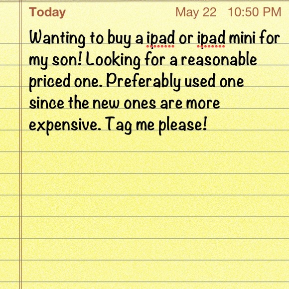 Wanting to buy ipad or ipad mini!!