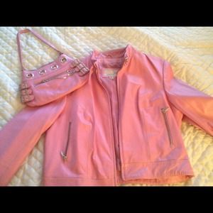 Very cute pink Wilson Leather jacket!