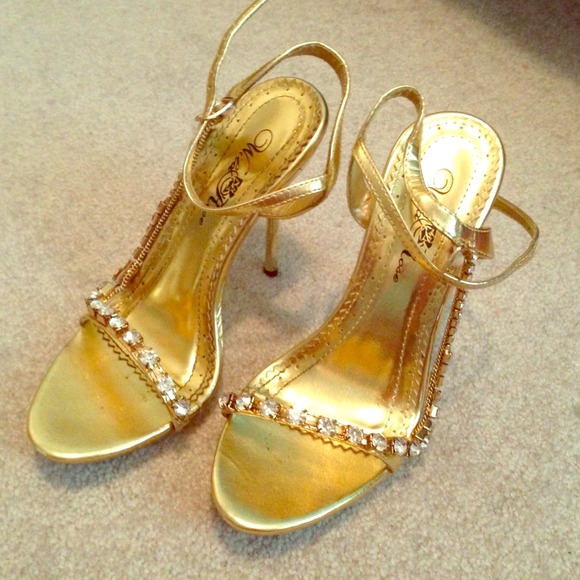 Gold heels