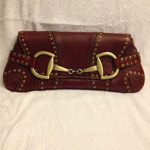 Burgundy clutch/purse