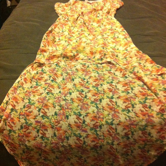 Flower print dress,