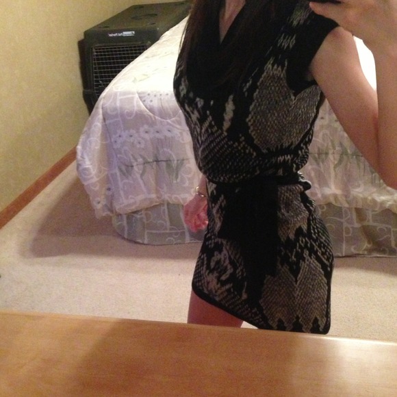 *** SOLD *** Knit Snakeskin Sweaterdress