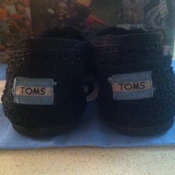 Black Crochet Toms. - Picture 2 of 4