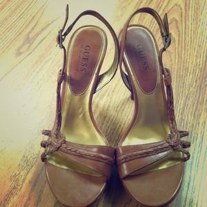 Size 7 Guess by Marciano Leather Heels