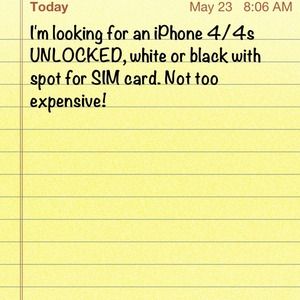 Looking for an unlocked iPhone
