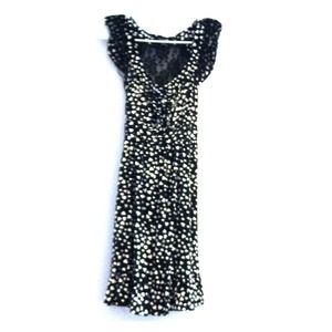 Heart print lace back