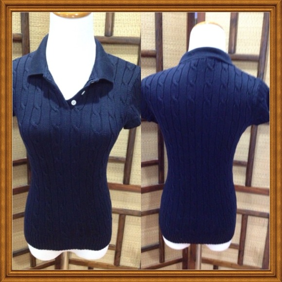 ⛔️SOLDSimple and elegant short sleeve knit top⛔️