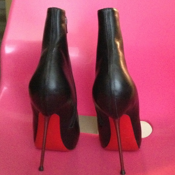 Louboutin Black Ankle Bootie Worn Once! SOLD - Picture 3 of 3