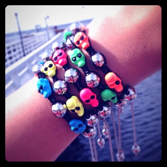 Neon Skull Bracelets