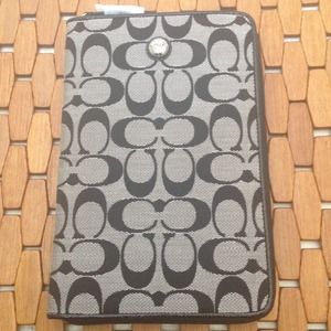 Coach Black/Gray e reader or iPad mini case