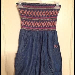 Denim Roca Wear Romper "NWOT"