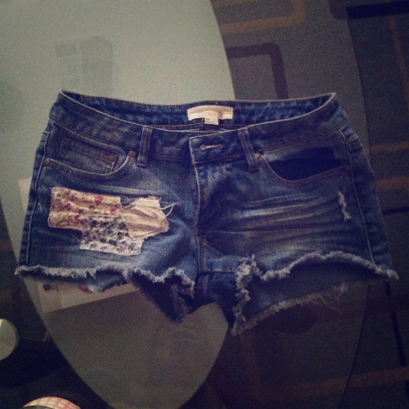 Denim shorts