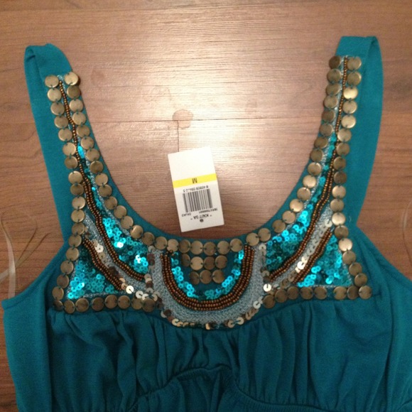 🎈REDUCED🎈Turquoise Beaded Dress