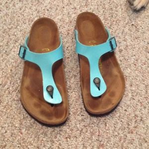 Birkenstock size 41 turquoise.