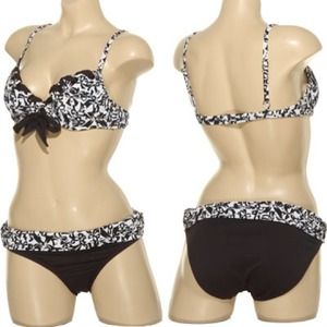 Black and white bikini by Kenneth Cole. Small
