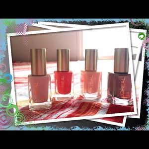 4 BRAND NEW Bottles of L'oreal Nail Color