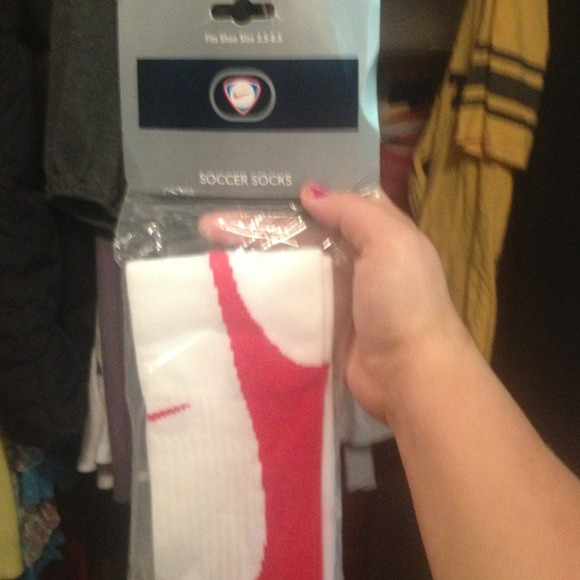Brand new Nike red soccer socks
