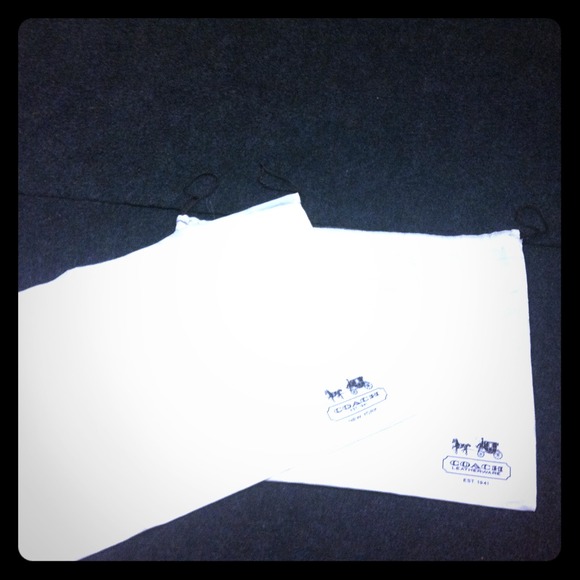 Authentic coach dust bags