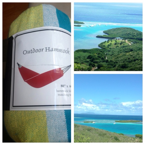 Outdoor hammock in beautiful colors