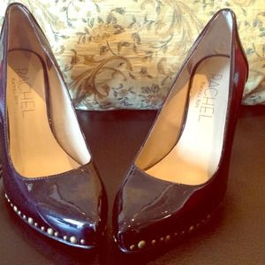 Rachel Roy black patent leather stilettos.