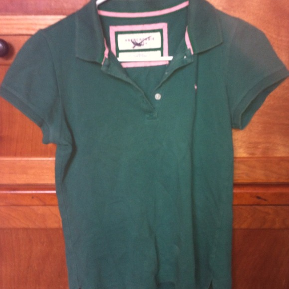 Green Abercrombie polo