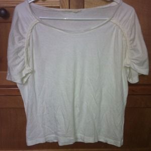 White braided old navy shirt