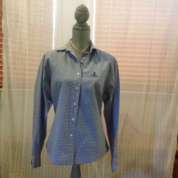 SOLD/BUNDLED Blue and White Gingham